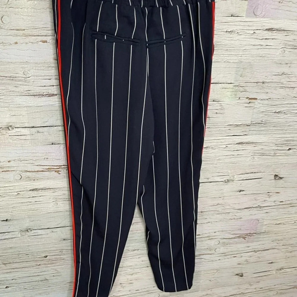 Ettitwe Anthropologie blue striped pants red xs - Picture 11 of 15